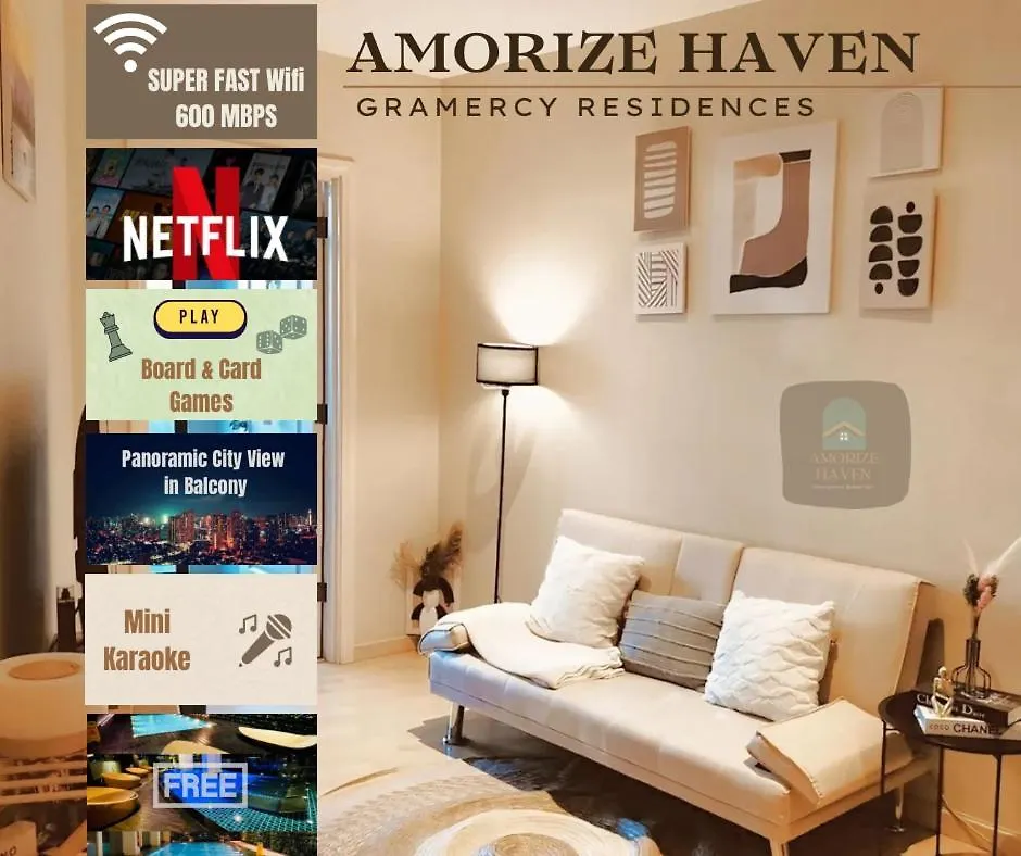 The Gramercy Residences 1Br Suite With 600Mbps Wifi Netflix & Free Amenities Makati City