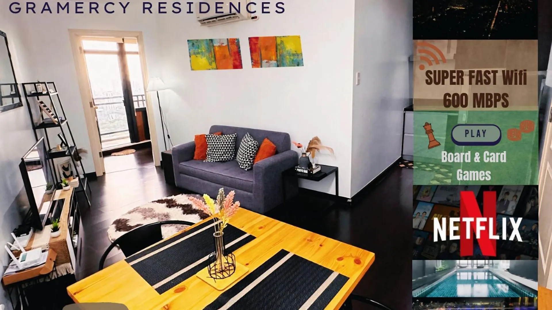 The Gramercy Residences 1Br Suite With 600Mbps Wifi Netflix & Free Amenities Makati City Hotel