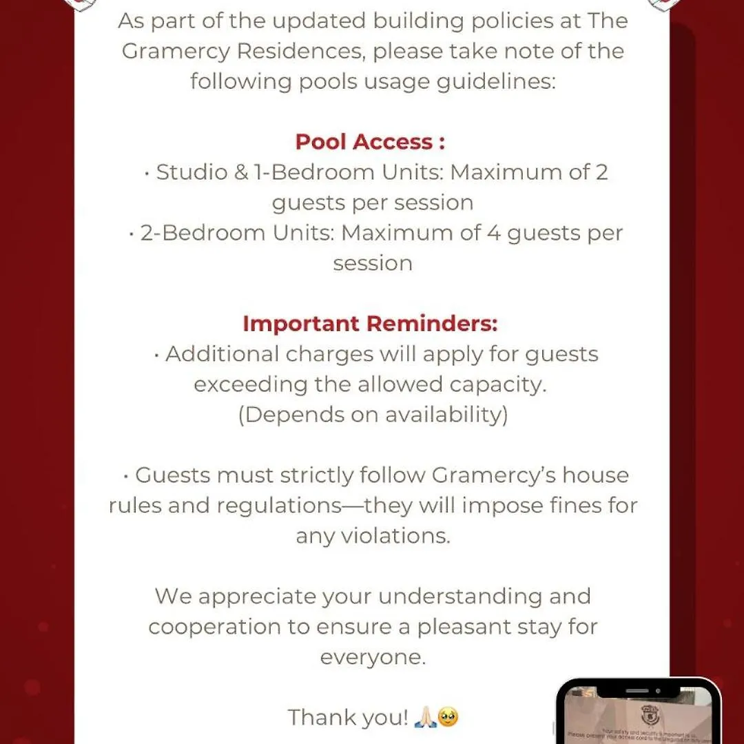Hotel The Gramercy Residences 1Br Suite With 600Mbps Wifi Netflix & Free Amenities Makati City Filippijnen